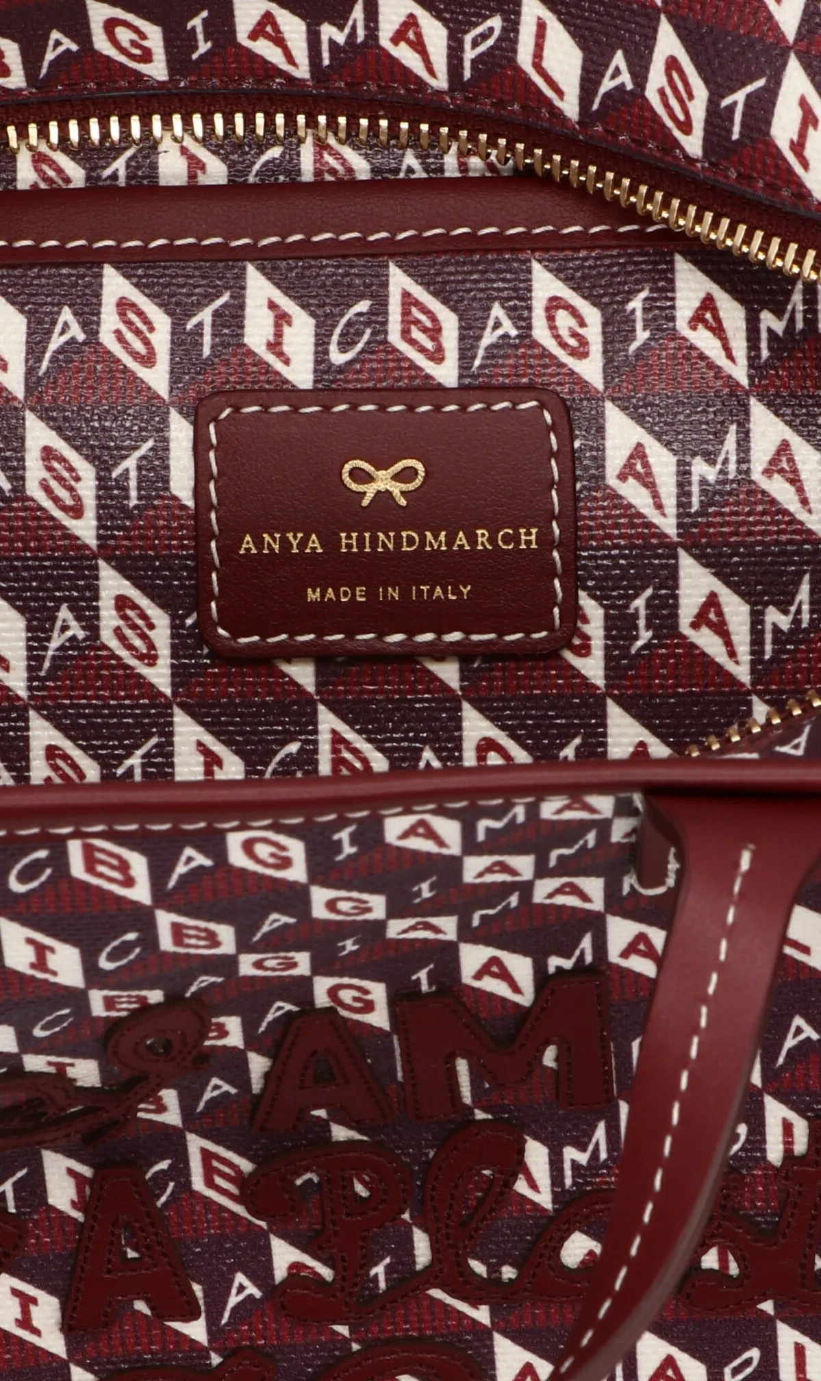 Anya Hindmarch I Am A Plastic Bag Motif Tote Bag