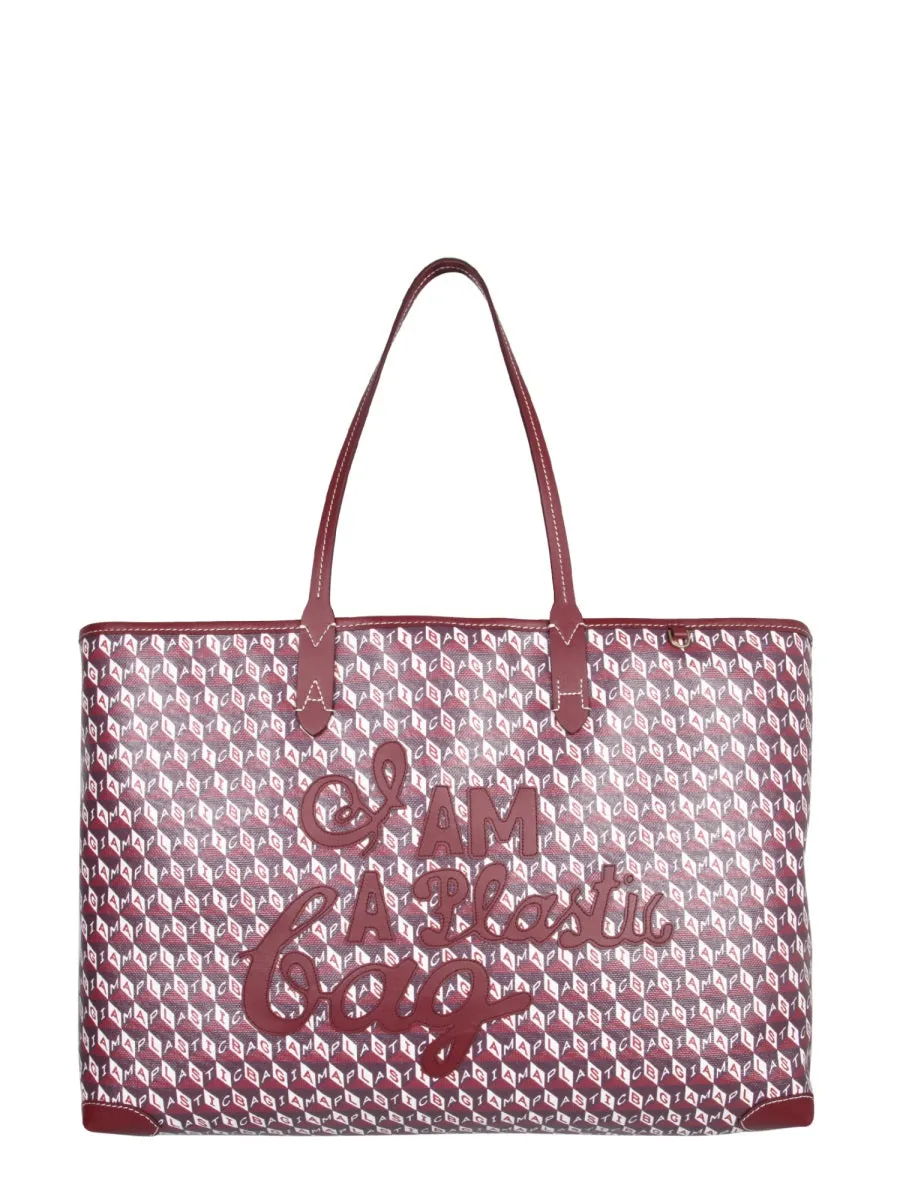 Anya Hindmarch Monogram Slogan Printed Tote Bag