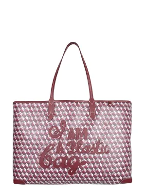Anya Hindmarch Monogram Slogan Printed Tote Bag