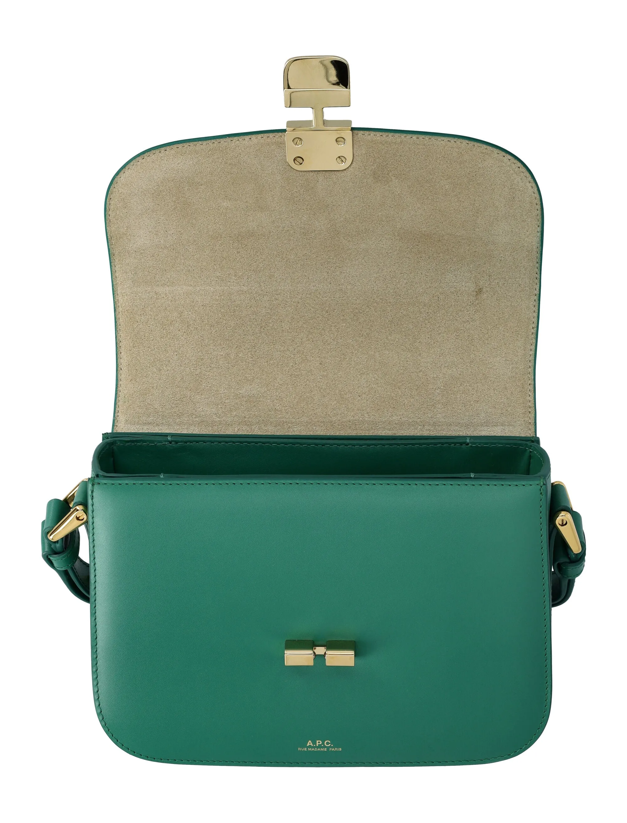 A.P.C. Logo Detailed Foldover Shoulder Bag