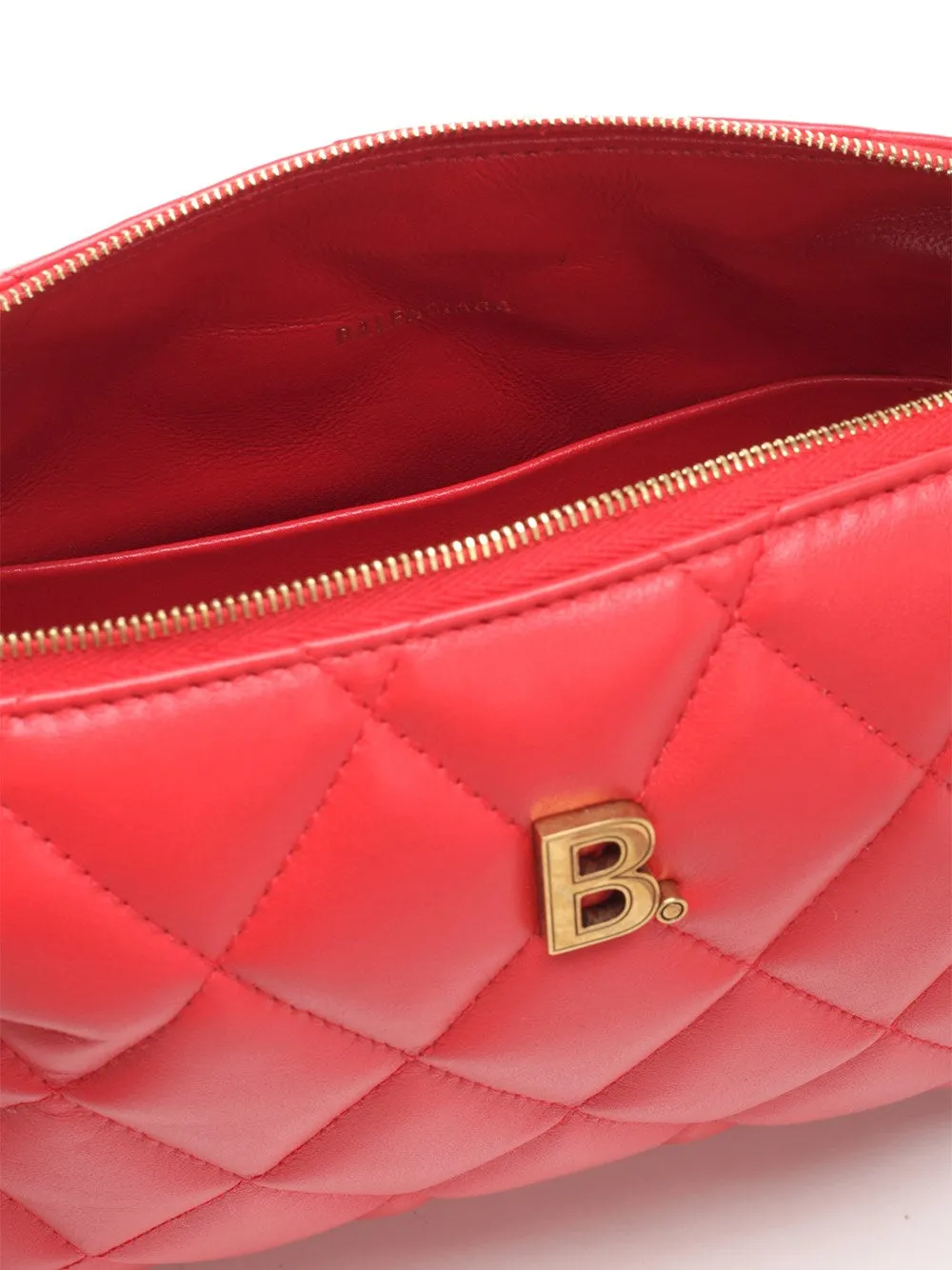 Balenciaga B. Zipped Quilted Crossbody Bag