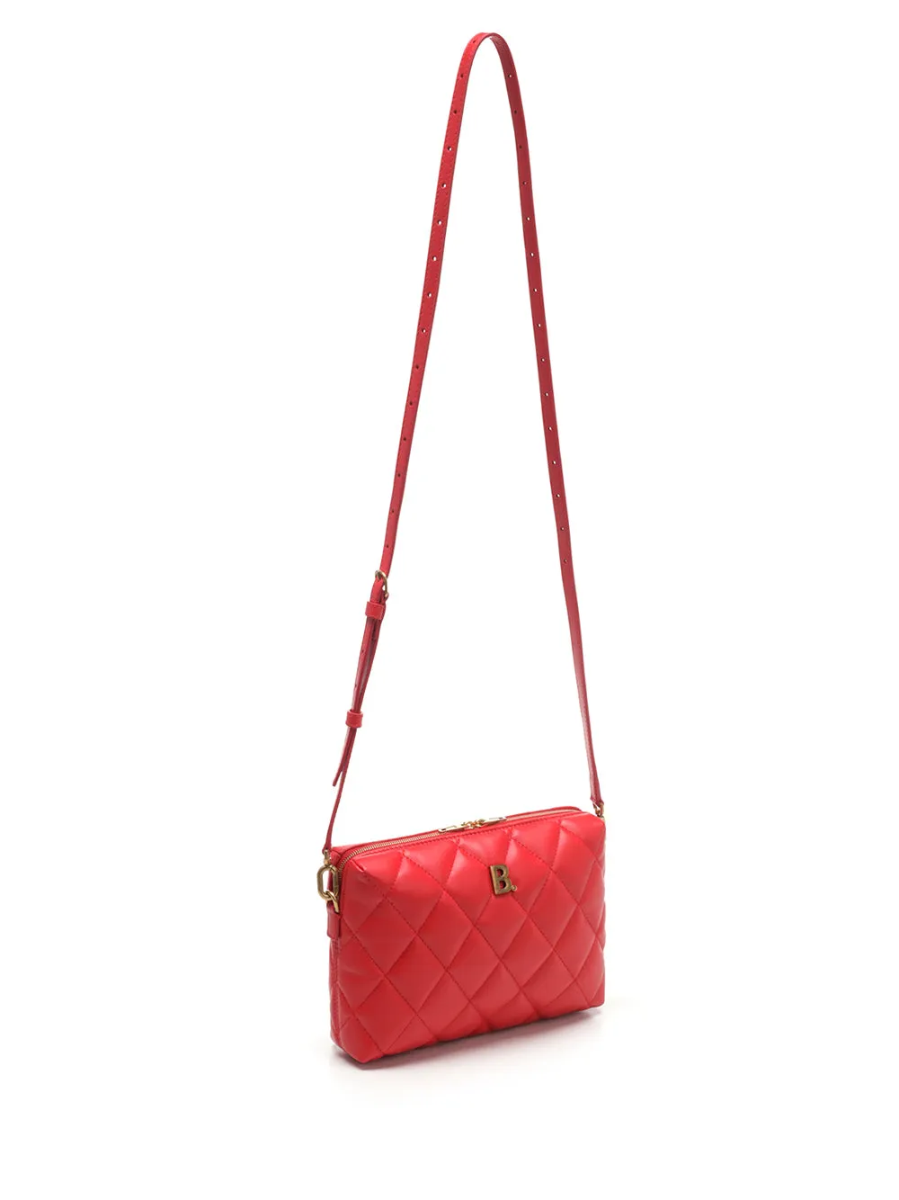Balenciaga B. Zipped Quilted Crossbody Bag