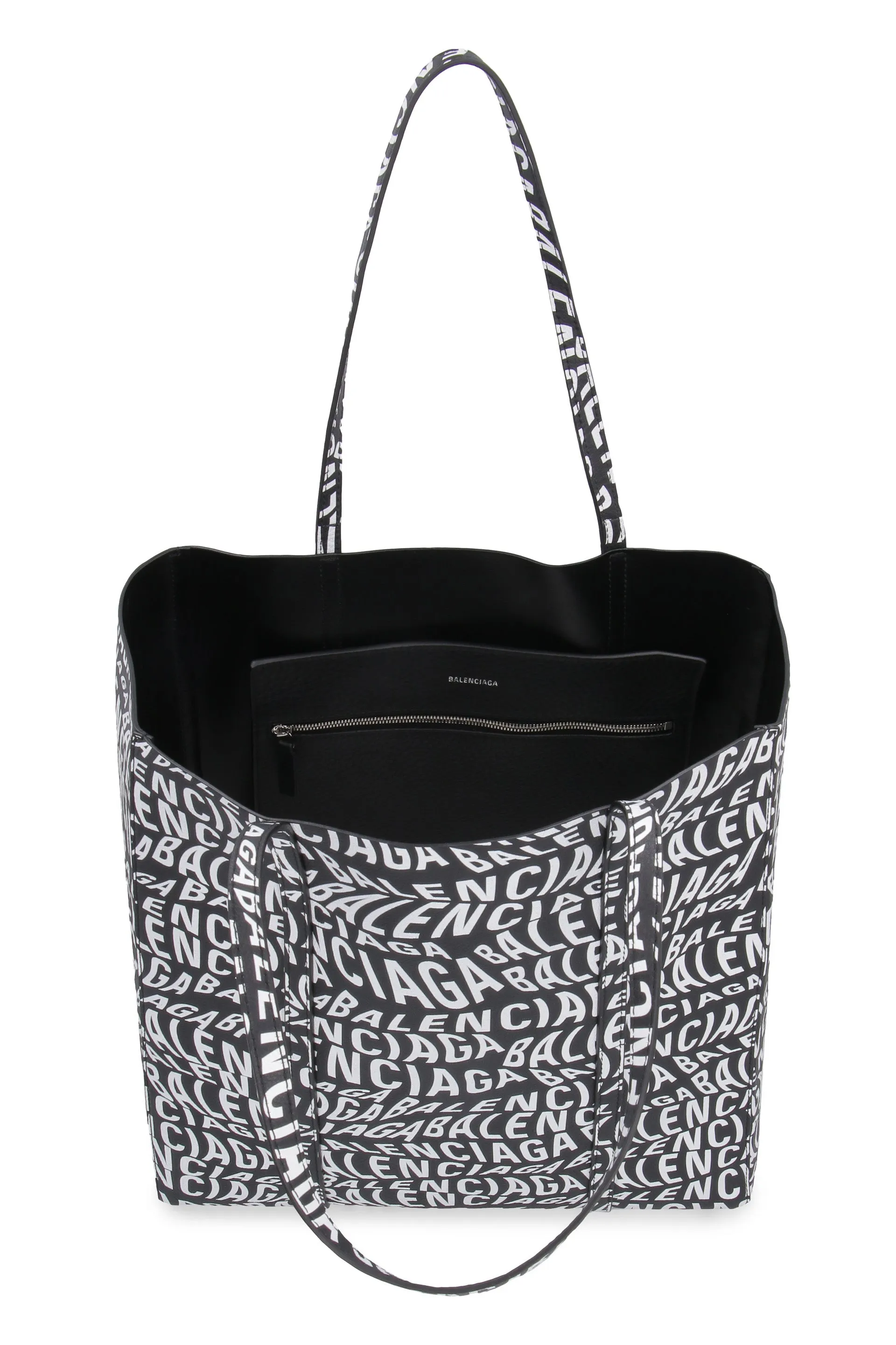 Balenciaga Double Handle Everyday Wave Logo Tote Bag