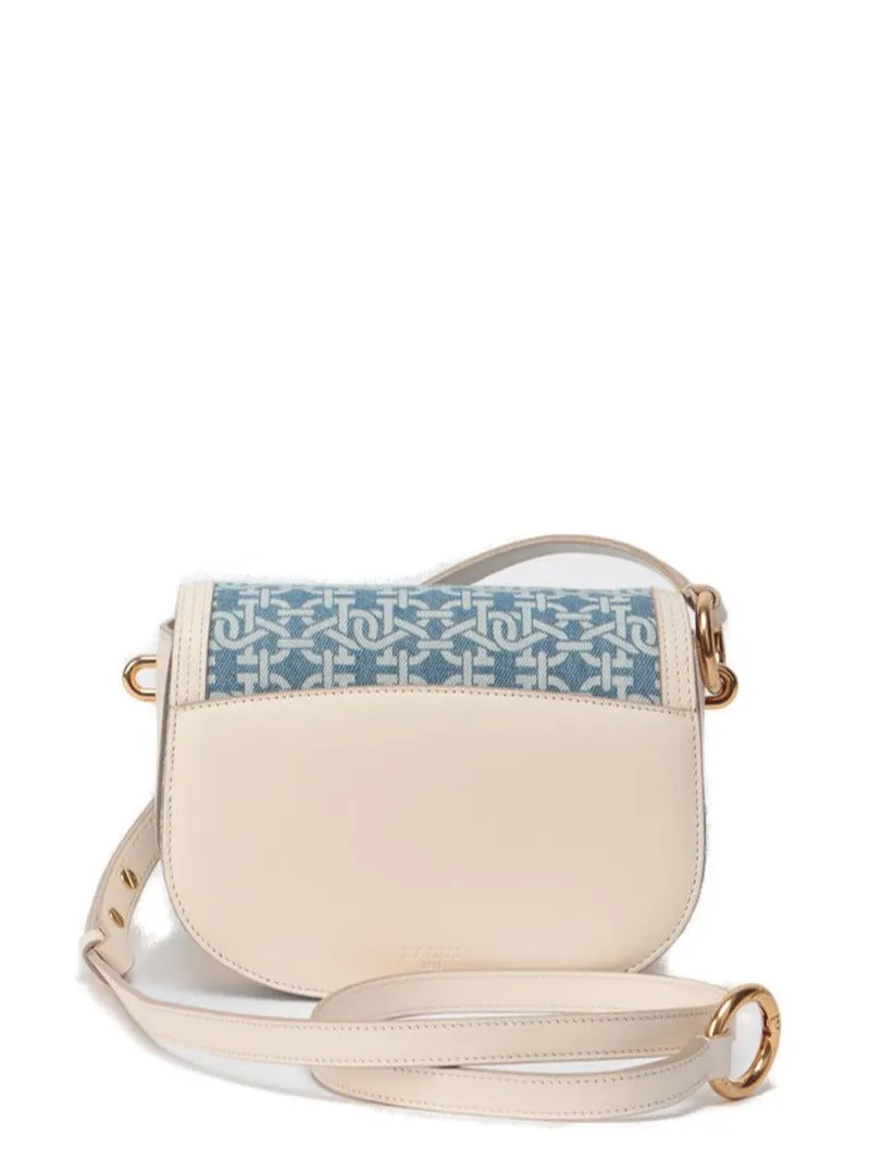 Bally Baily Logo Plaque Monogram Shoulder Bag