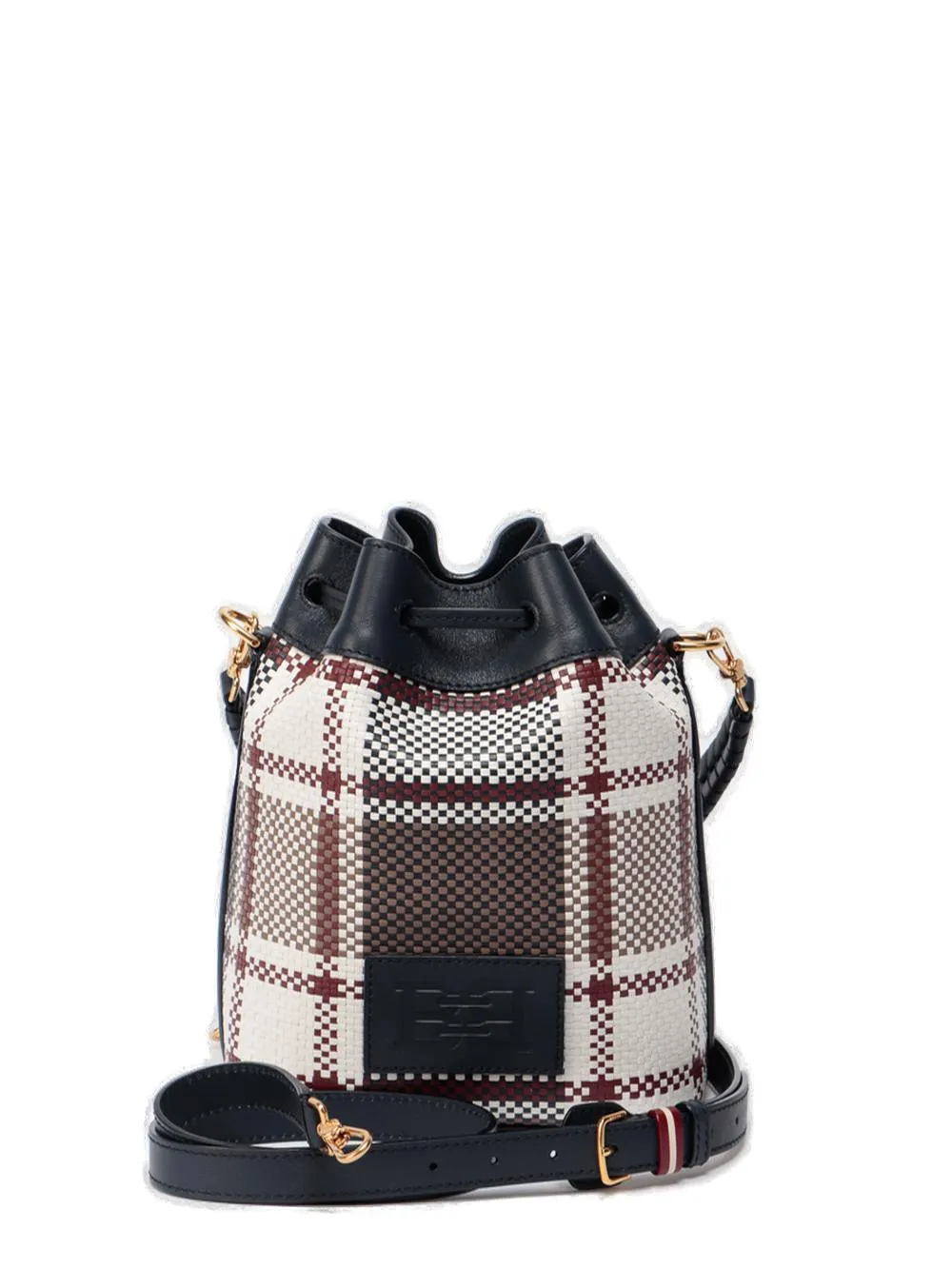 Bally Cleoh Logo Printed Checked Crossbody Bag