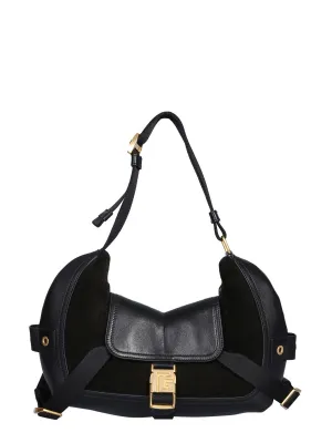 Balmain Eyelet Detailed Small Major Shoulder Bag