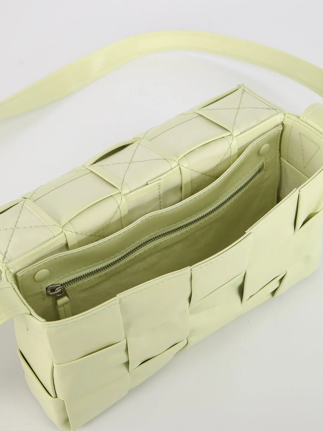 Bottega Veneta Cassette Medium Intrecciato Crossbody Bag