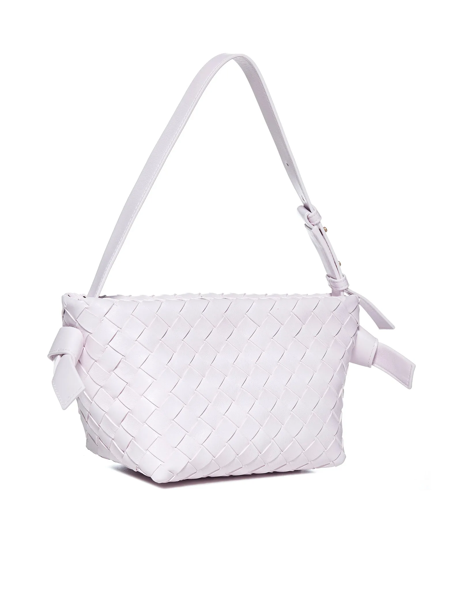 Bottega Veneta Tie Intrecciato Snap-Locked Shoulder Bag