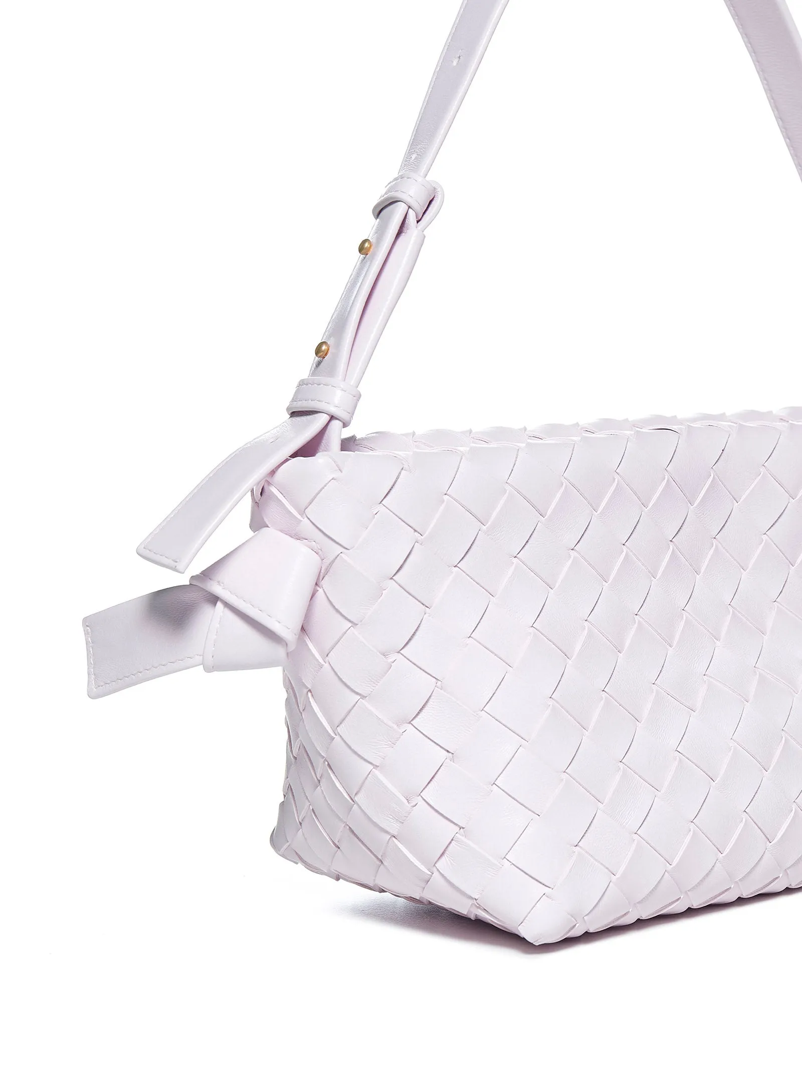 Bottega Veneta Tie Intrecciato Snap-Locked Shoulder Bag