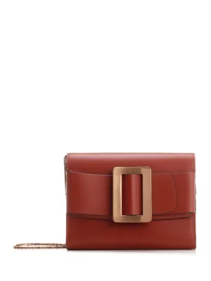 Boyy Buckle Detailed Chain Link Crossbody Bag
