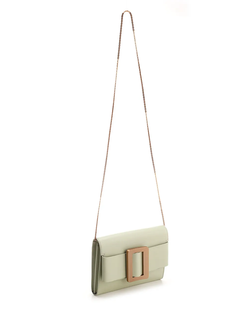 Boyy Buckle Detailed Chain Link Crossbody Bag