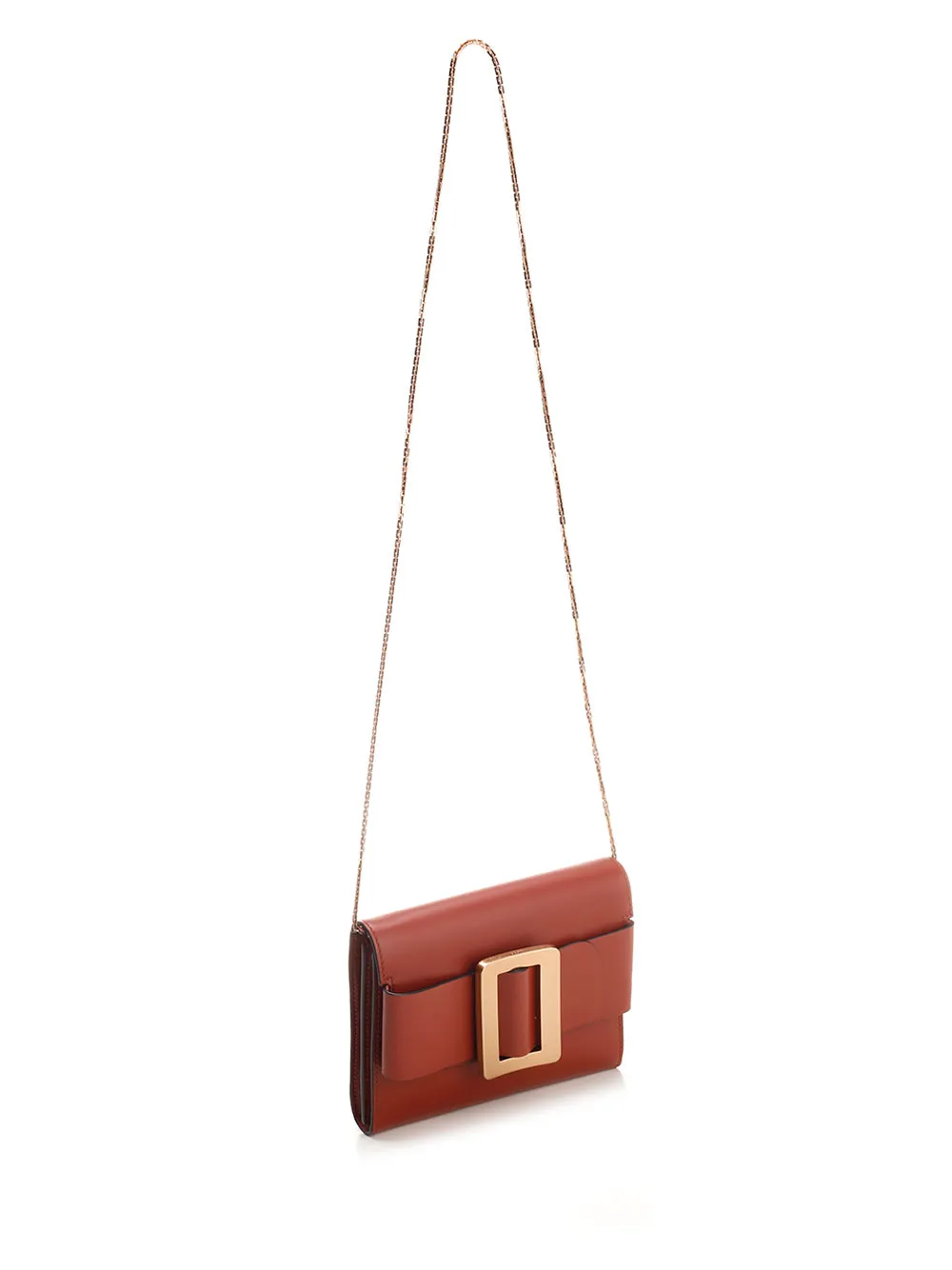 Boyy Buckle Detailed Chain Link Crossbody Bag
