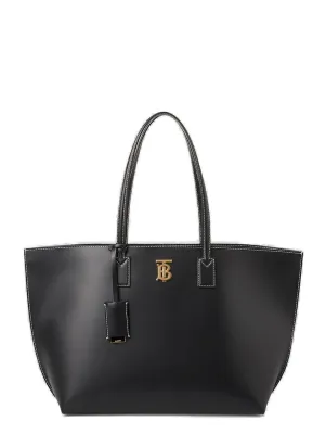 Burberry Logo Plaque Medium Tote Bag
