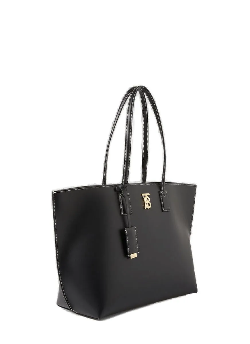 Burberry Logo Plaque Medium Tote Bag