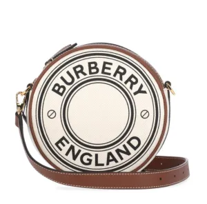 Burberry Logo Printed Zipped Shoulder Bag