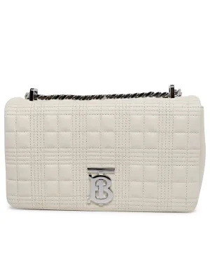 Burberry Lola Logo Plaque Quilted Crossbody Bag