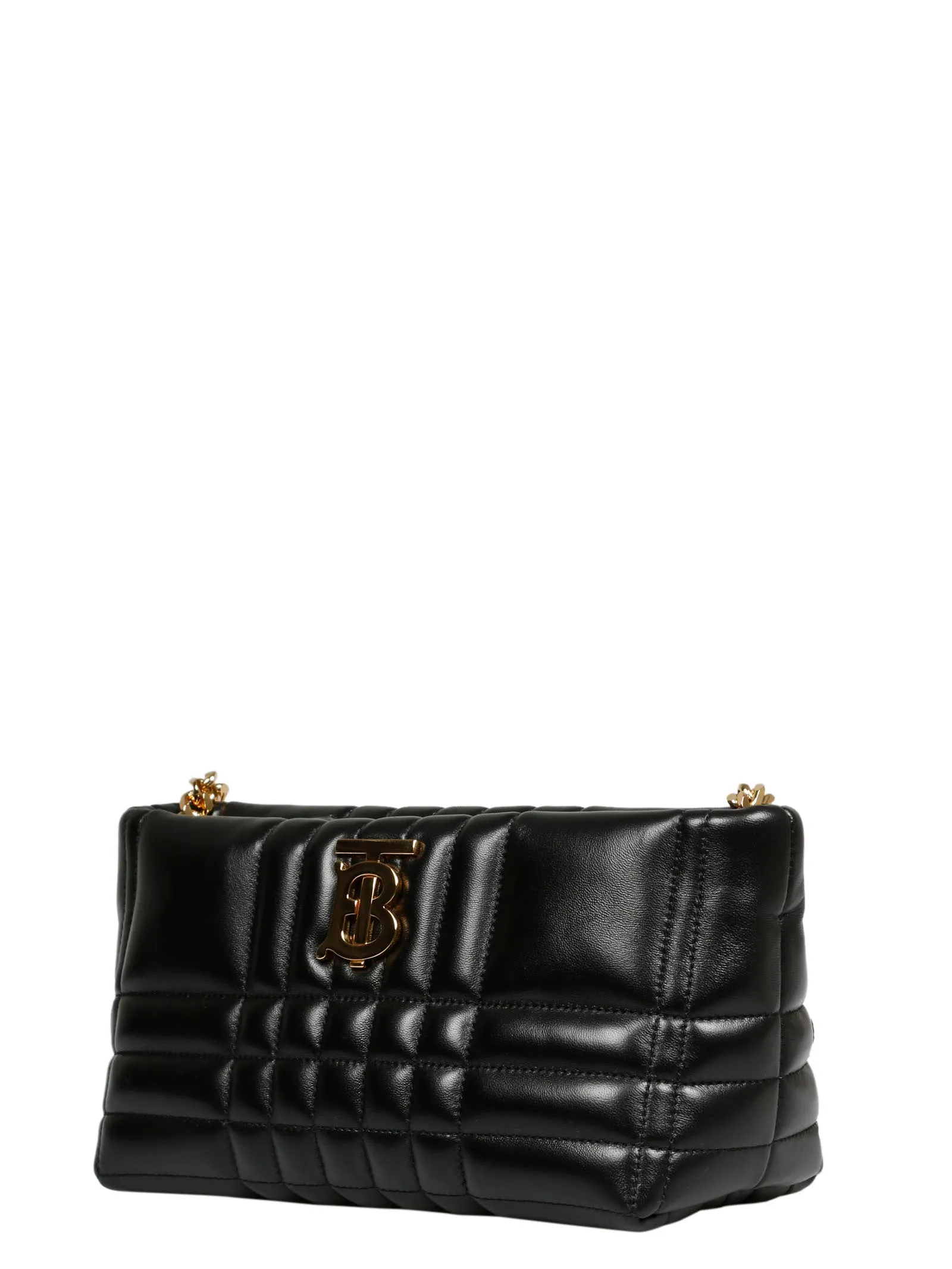 Burberry Lola Logo Plaque Quilted Crossbody Bag