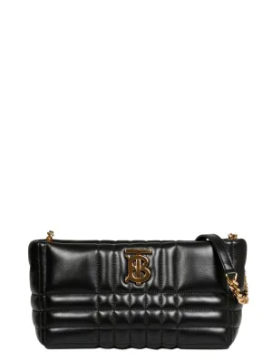 Burberry Lola Logo Plaque Quilted Crossbody Bag
