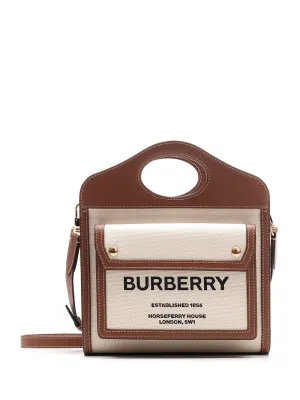 Burberry Mini Two-Tone Pocket Bag