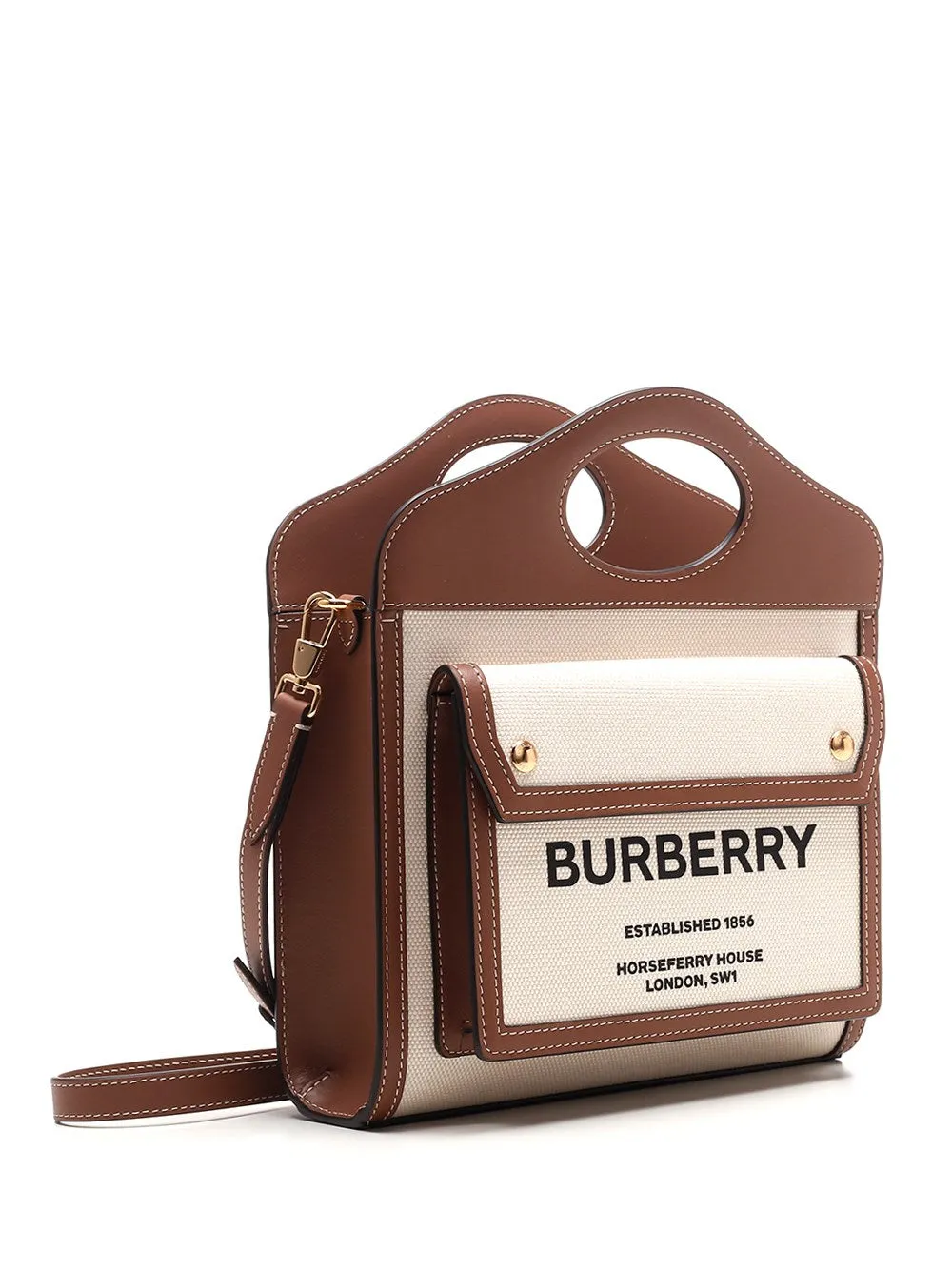 Burberry Mini Two-Tone Pocket Bag