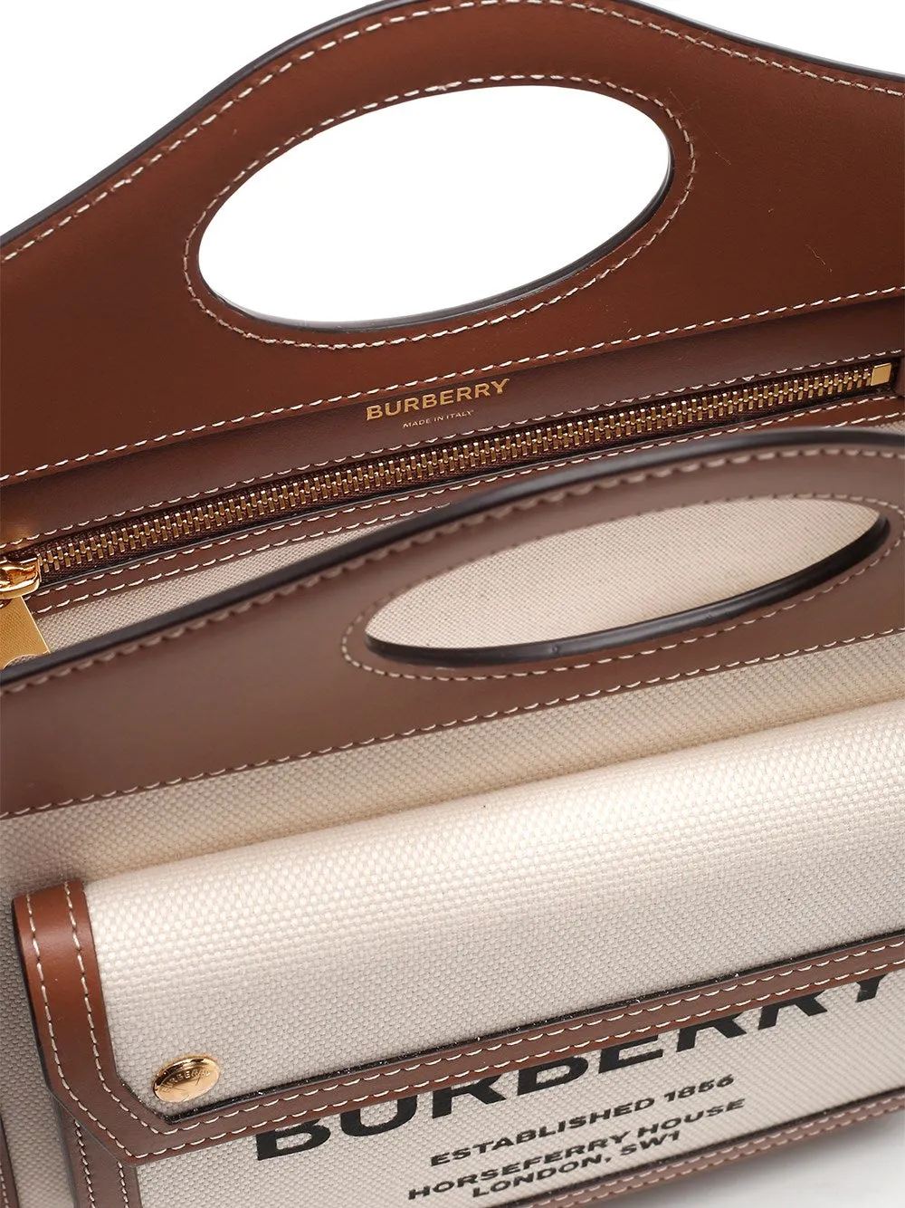 Burberry Mini Two-Tone Pocket Bag