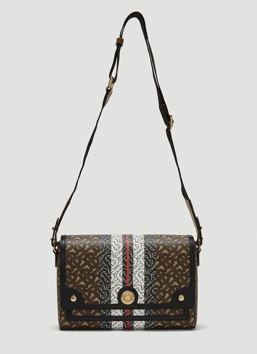 Burberry Note Monogram Stripe Crossbody Bag