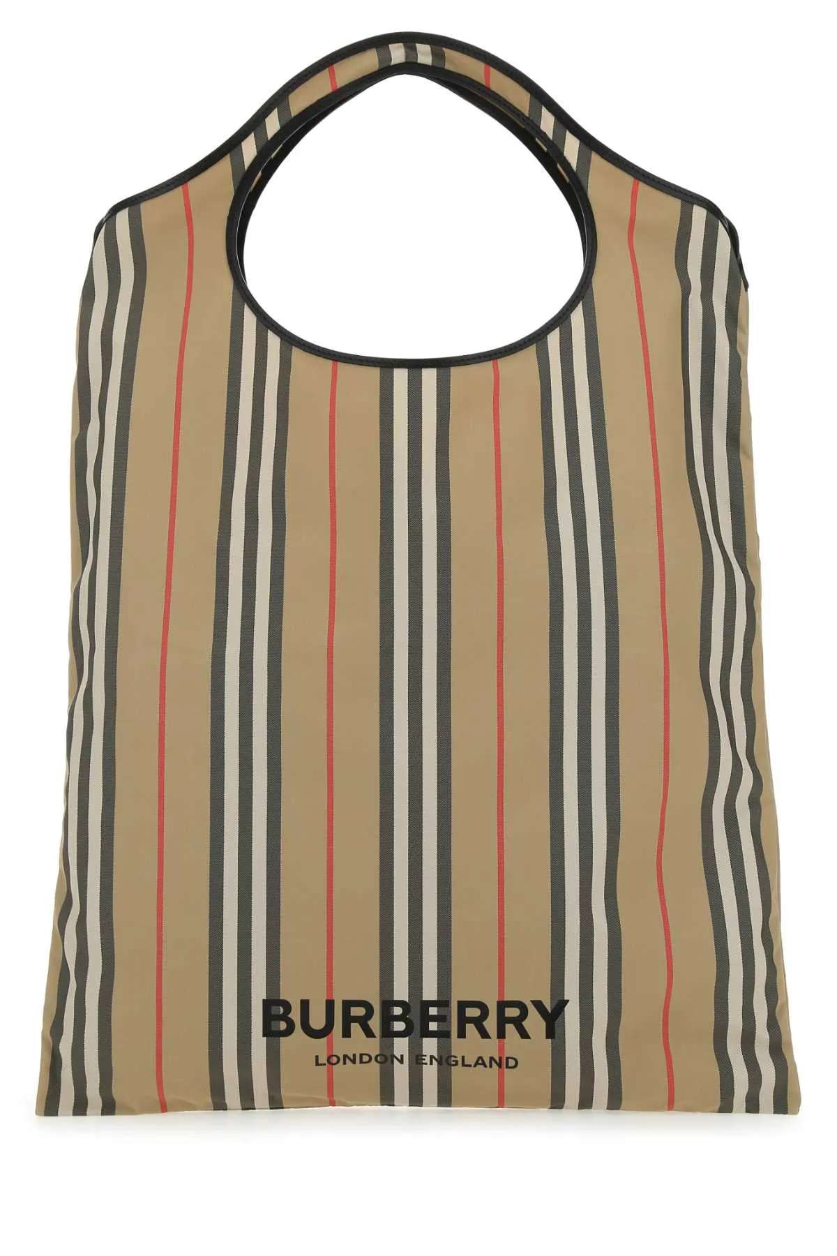 Burberry Pocket Packaway Icon Stripe Tote Bag