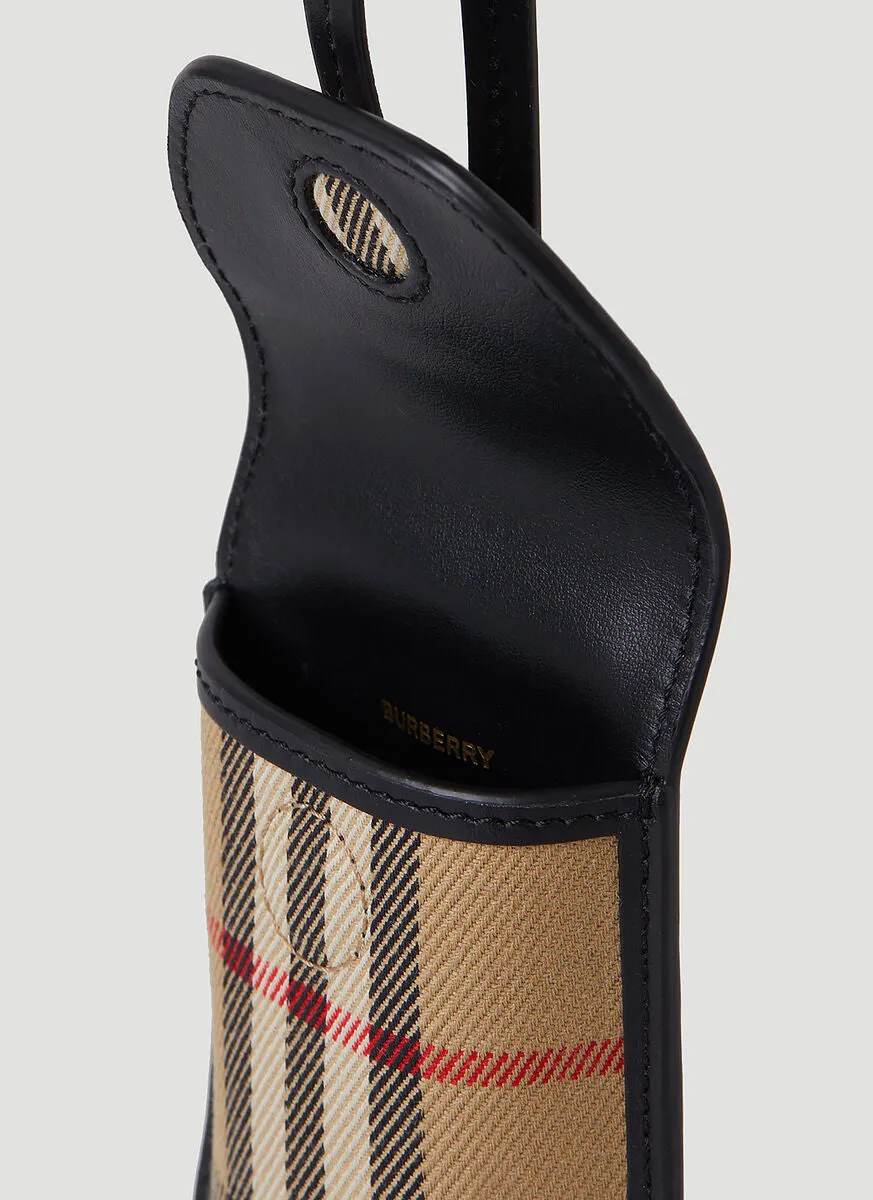 Burberry Vintage Check Neck Strapped Gel Holder Bag