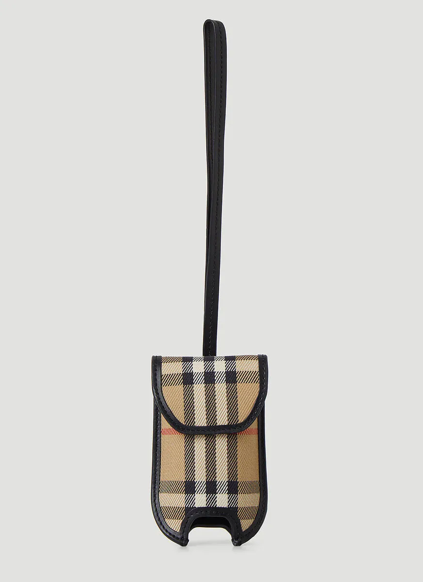 Burberry Vintage Check Neck Strapped Gel Holder Bag