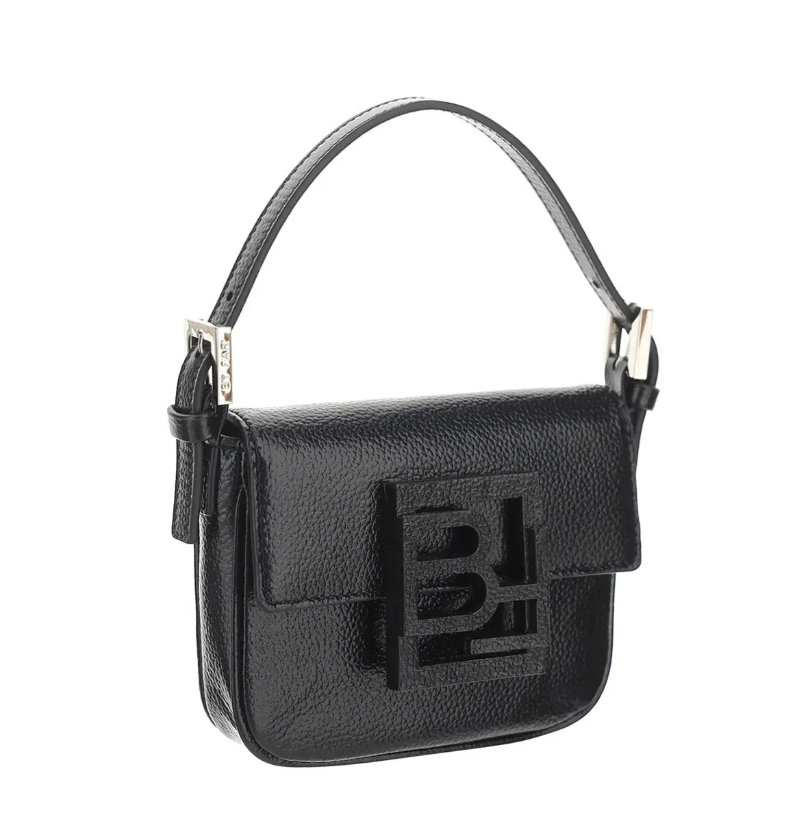 By Far Alfie Logo Plaque Mini Top Handle Bag