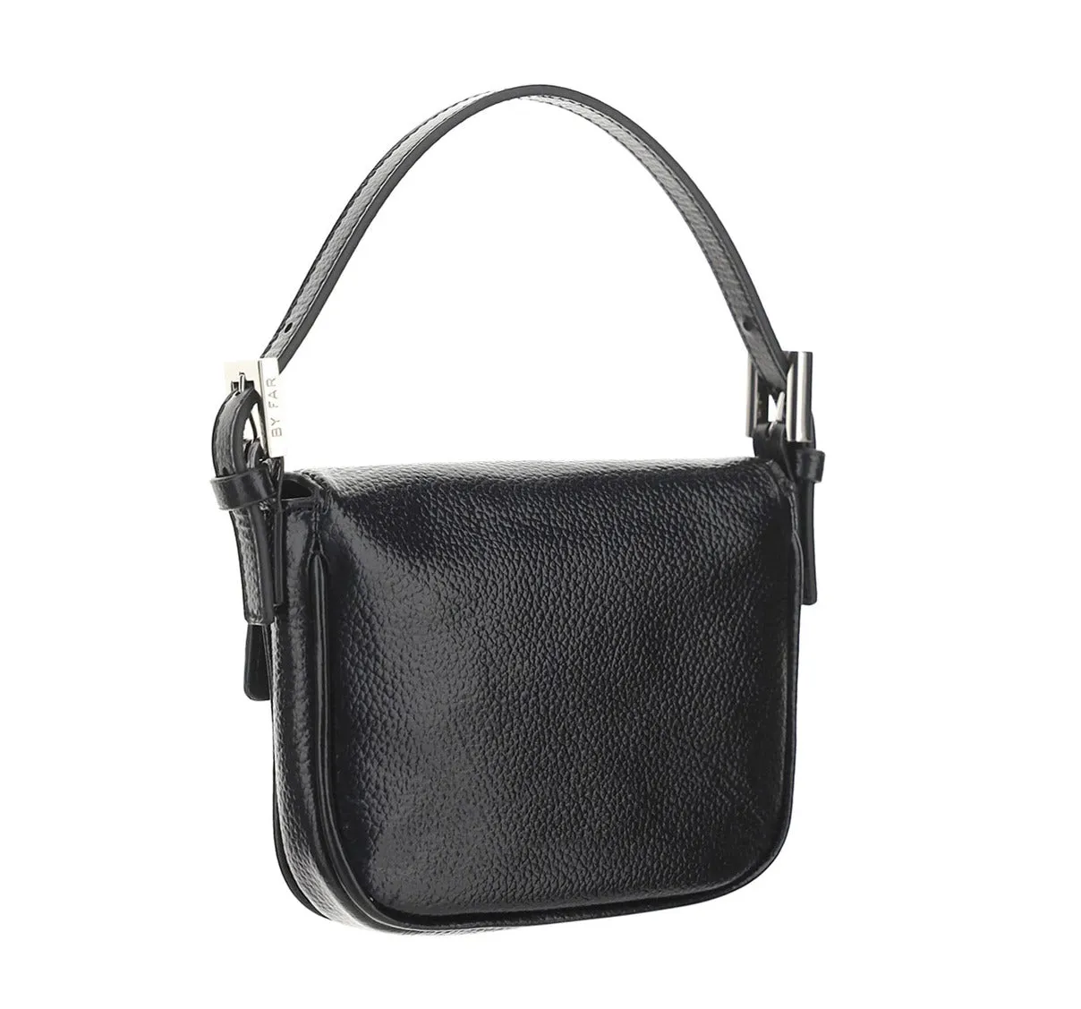 By Far Alfie Logo Plaque Mini Top Handle Bag