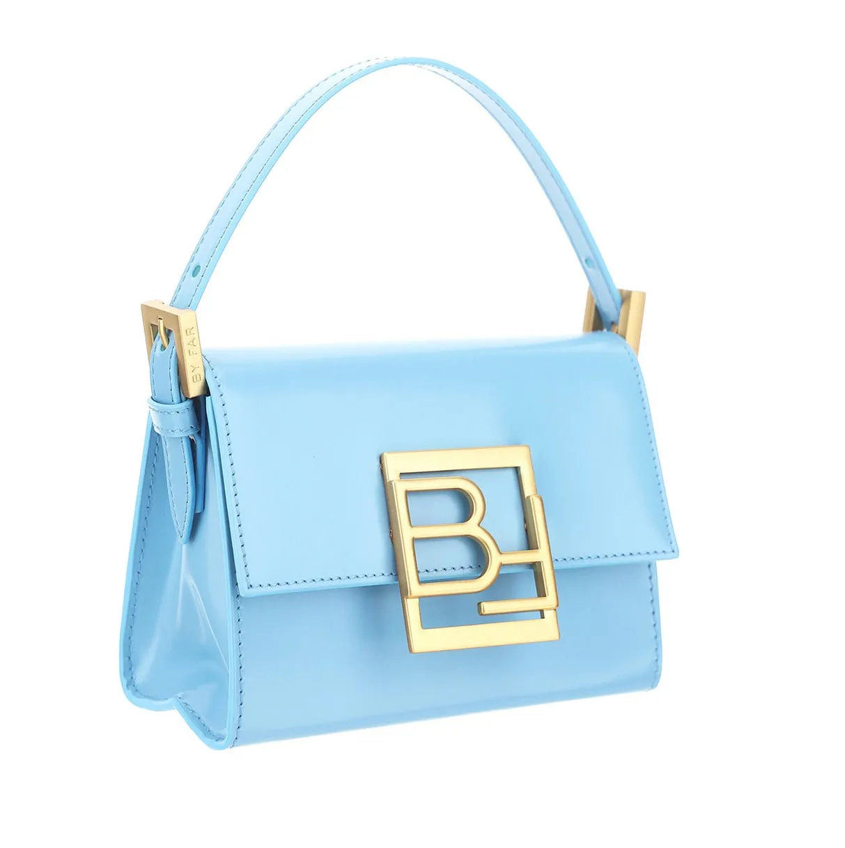 By Far Fran Logo Plaque Top Handle Bag