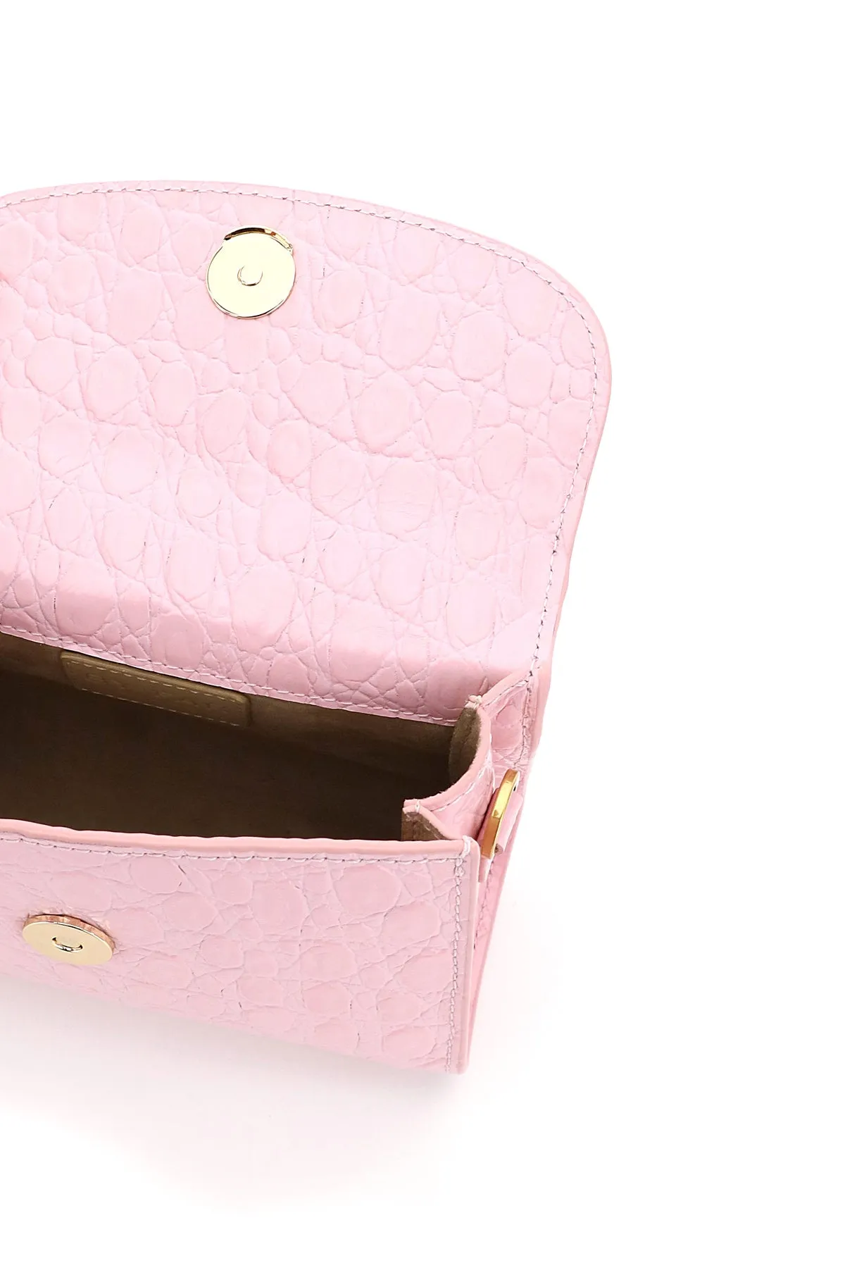 By Far Mini Embossed Tote Bag