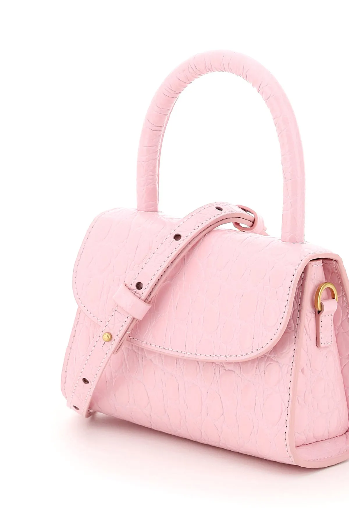 By Far Mini Embossed Tote Bag