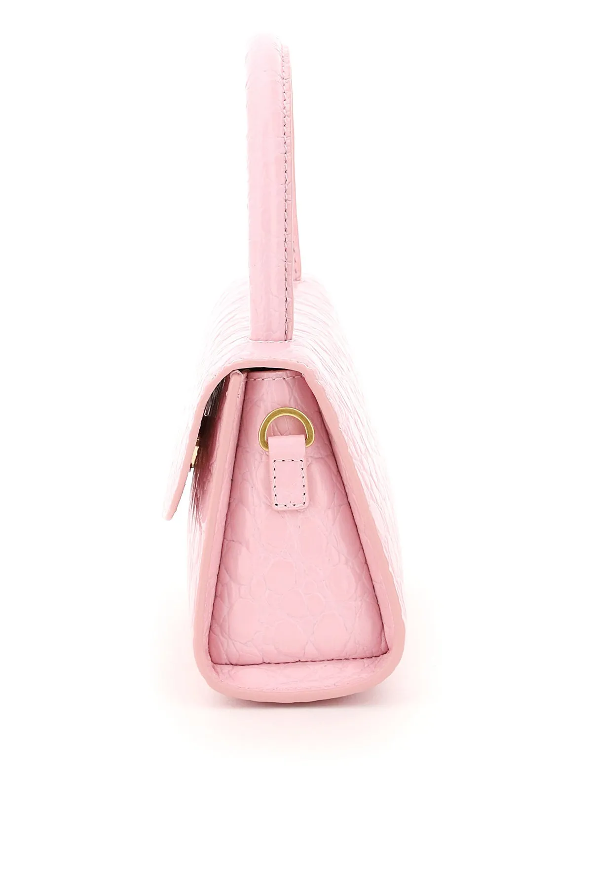 By Far Mini Embossed Tote Bag