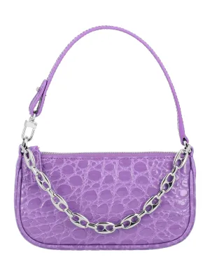 By Far Mini Rachel Zip-Up Shoulder Bag
