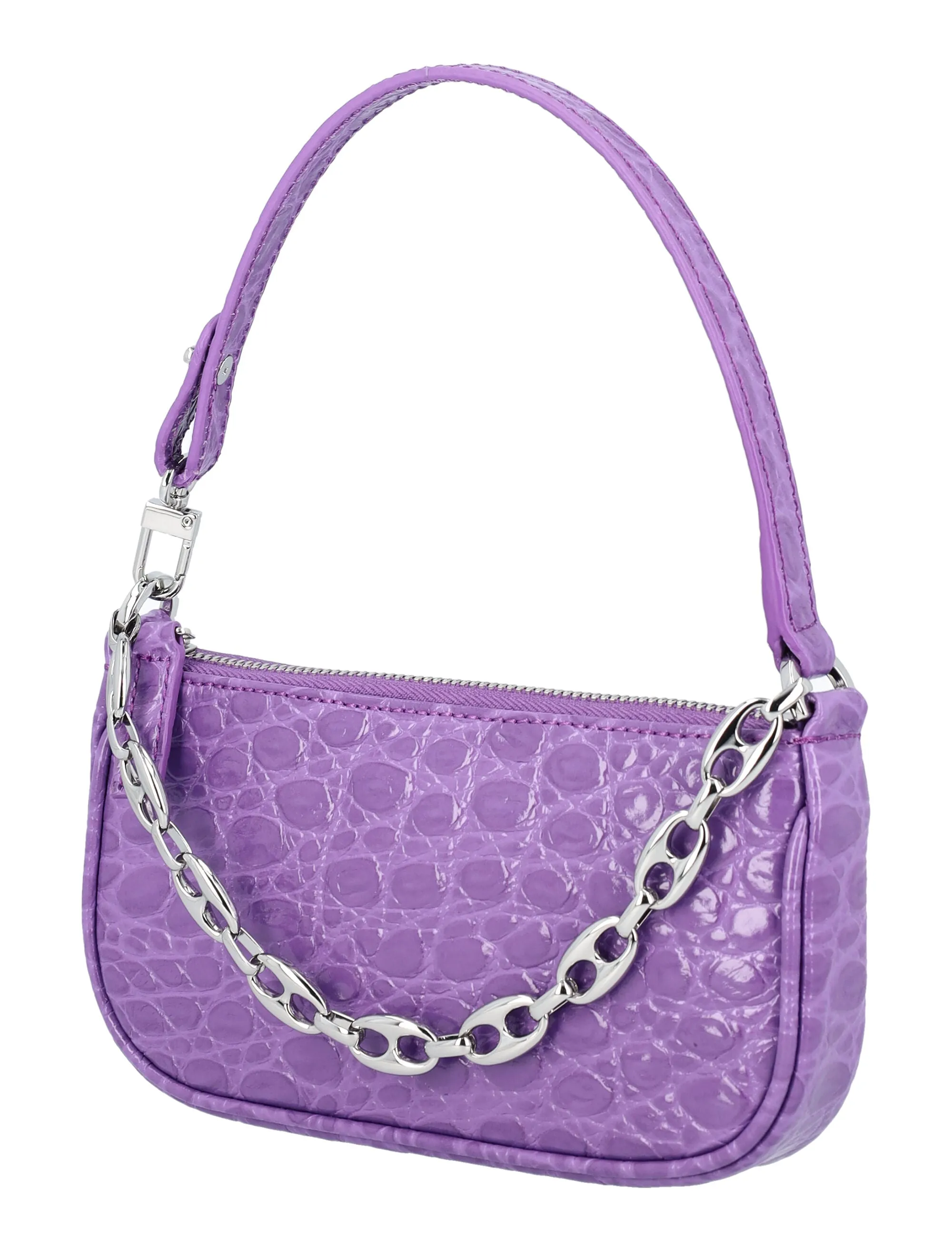 By Far Mini Rachel Zip-Up Shoulder Bag