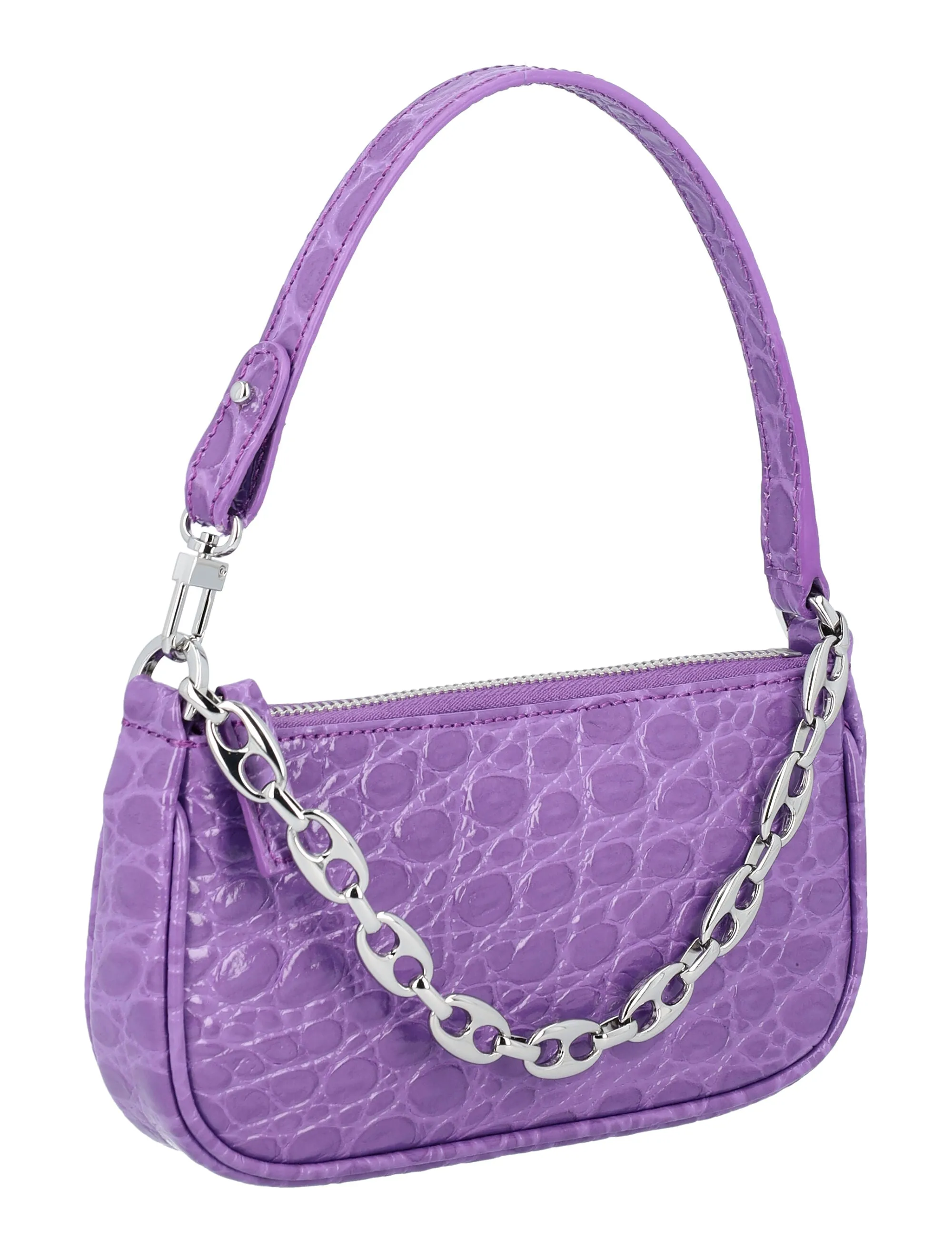 By Far Mini Rachel Zip-Up Shoulder Bag