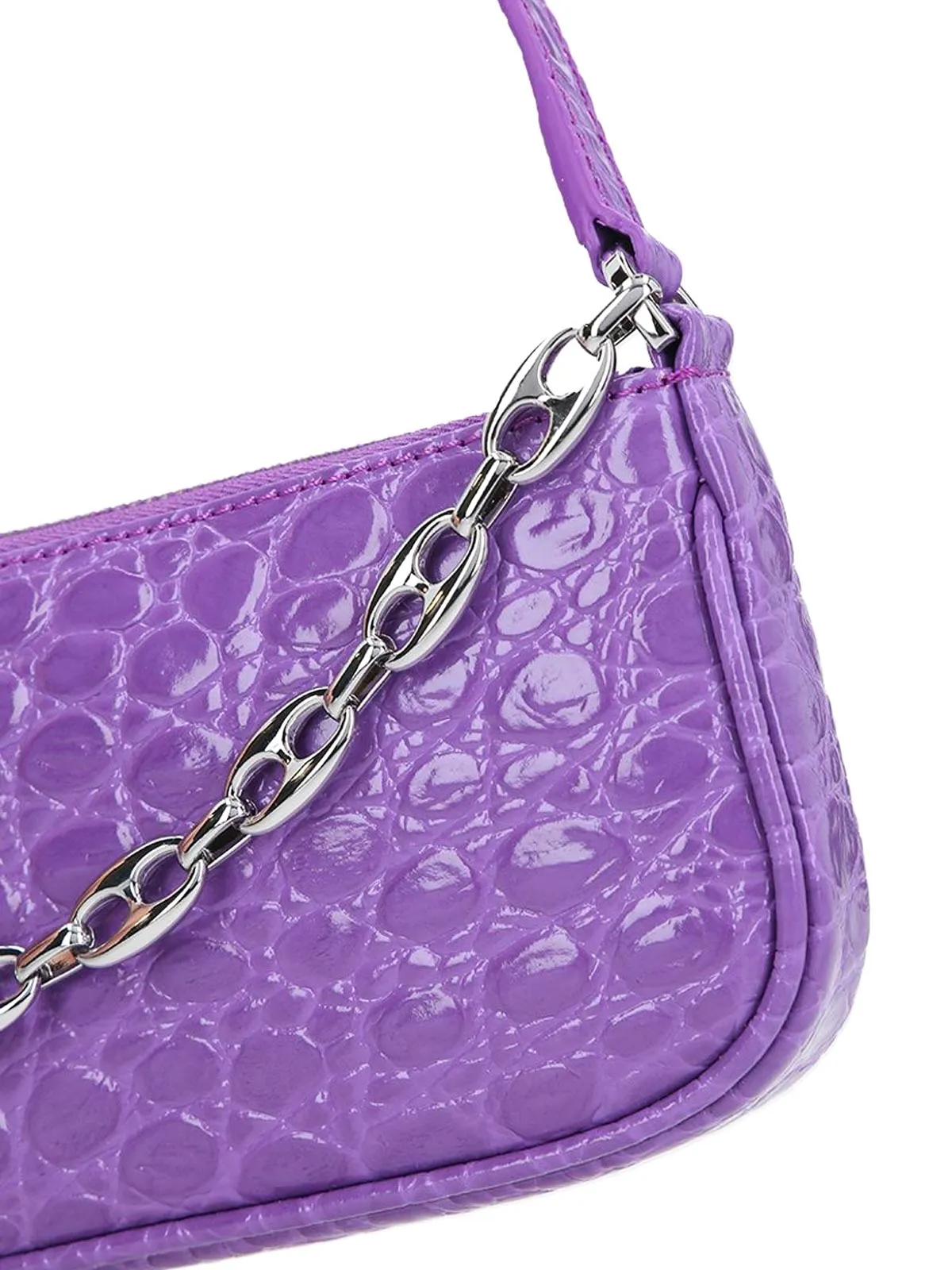 By Far Mini Rachel Zipped Shoulder Bag