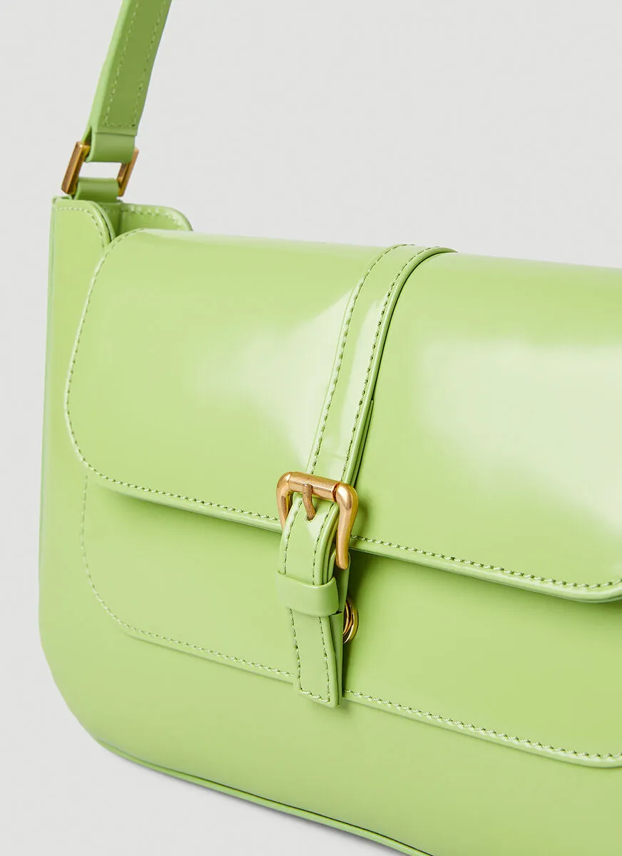 By Far Miranda Buckled Shoulder Bag
