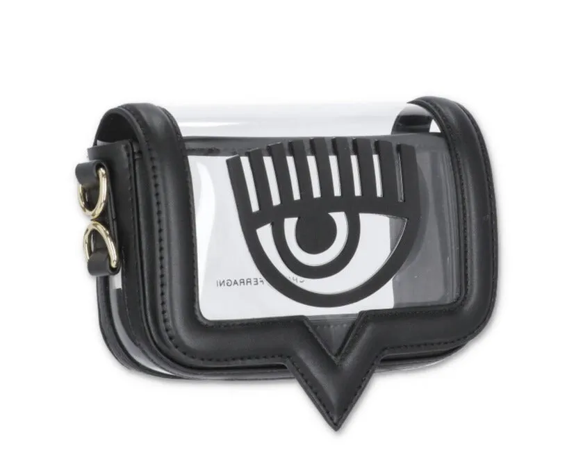 Chiara Ferragni Eyelike Chain-Linked Crossbody Bag