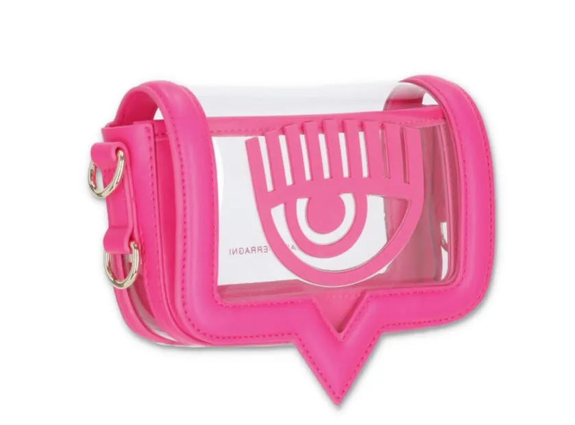 Chiara Ferragni Eyelike Chain-Linked Crossbody Bag