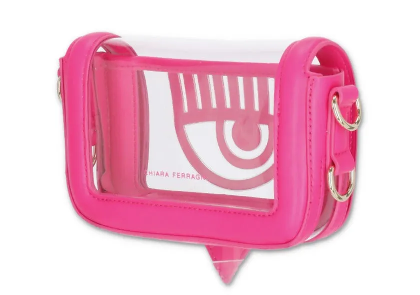 Chiara Ferragni Eyelike Chain-Linked Crossbody Bag