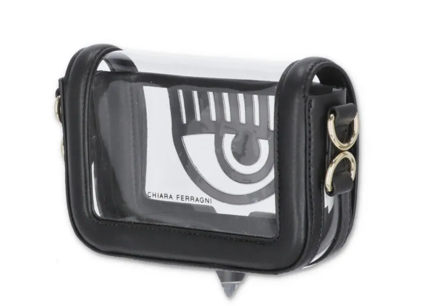 Chiara Ferragni Eyelike Chain-Linked Crossbody Bag