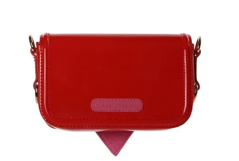 Chiara Ferragni Eyelike Embossed Chain Link Crossbody Bag