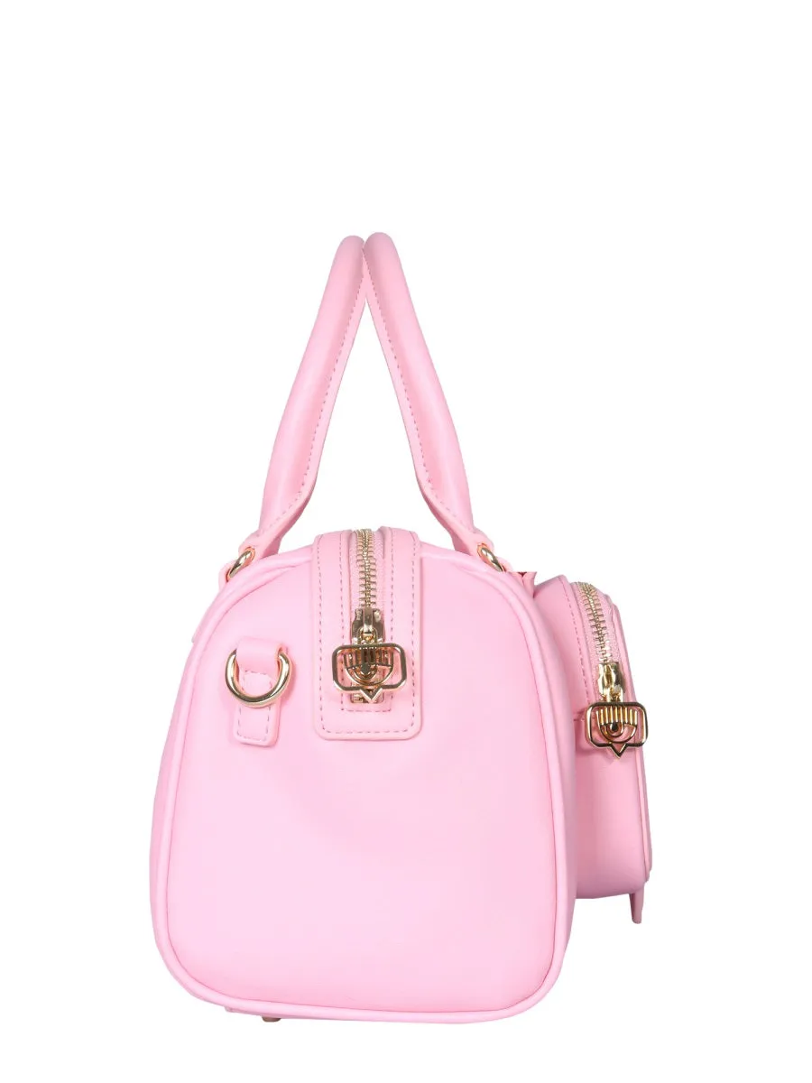 Chiara Ferragni Eyelike Embossed Top Handle Bag