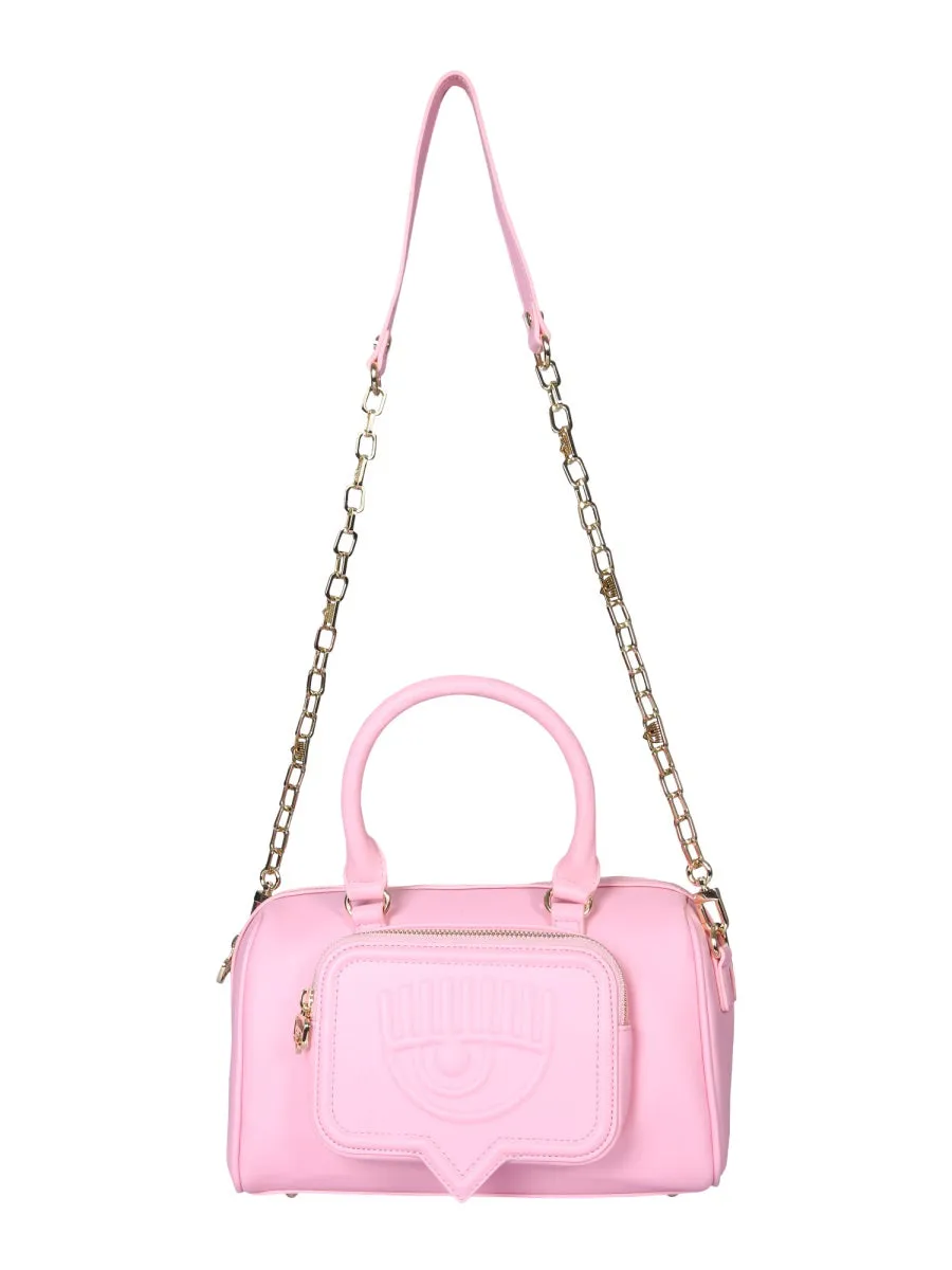 Chiara Ferragni Eyelike Embossed Top Handle Bag
