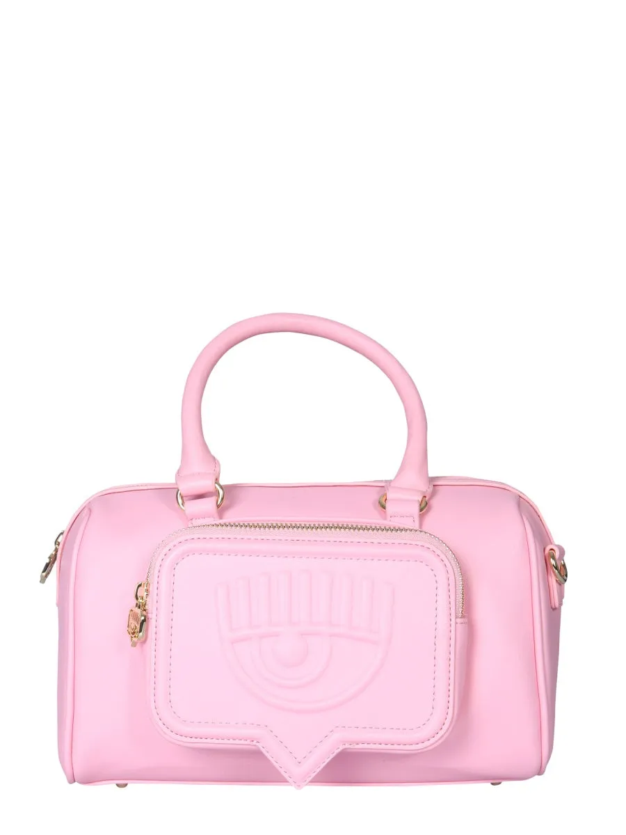 Chiara Ferragni Eyelike Embossed Top Handle Bag