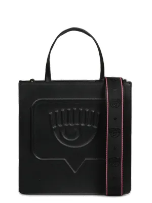 Chiara Ferragni Eyelike Logo-Embossed Small Top Handle Bag