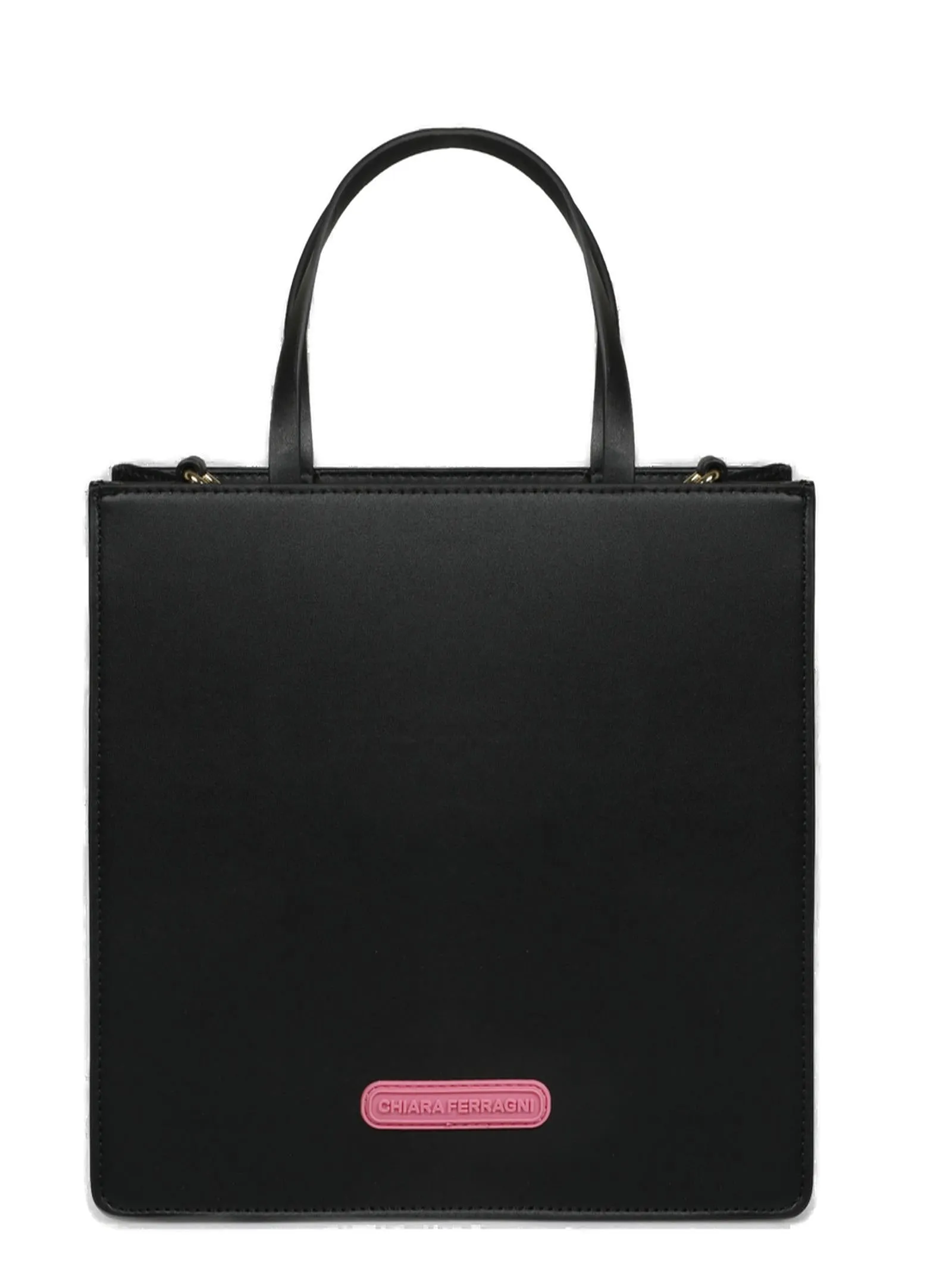 Chiara Ferragni Eyelike Logo-Embossed Small Top Handle Bag